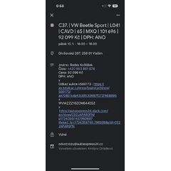 🟤 VW Beetle 5C1 Sport r.v. 2012 DPF CAVD 1K0131701EE 1K0178ND