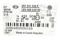 VW Tiguan 5N Sport r.v. 2008 pravé přední světlo xenon 5N1941032K jednotky 5DV009000-00 7L6941329B