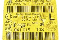 Škoda Octavia 3 sedan r.v. 2016 levé přední světlo halogen 5E1941015